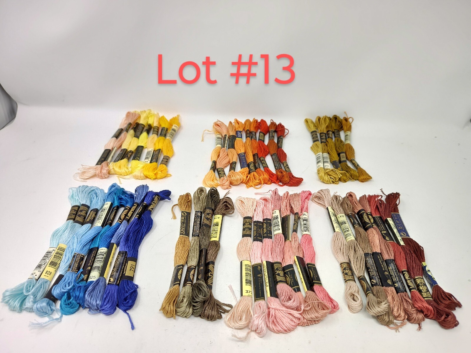 NEW DMC Floss From DEALER STOCK - 50 Random Colors - Lot #13 - NO DUPLICATES.