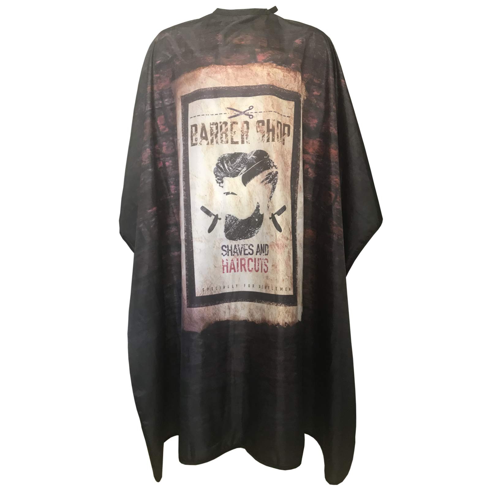 Barber Cape for Men, Haircut Cape with Snap Closures, Professional Salon Cutt...
