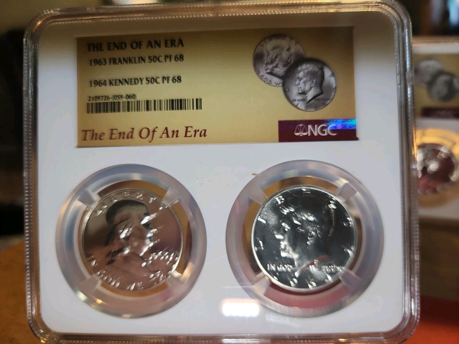 End of An Era 🔥 Proof Franklin and Kennedy Half Dollars , NGC PF68 Fast Ship 🚢