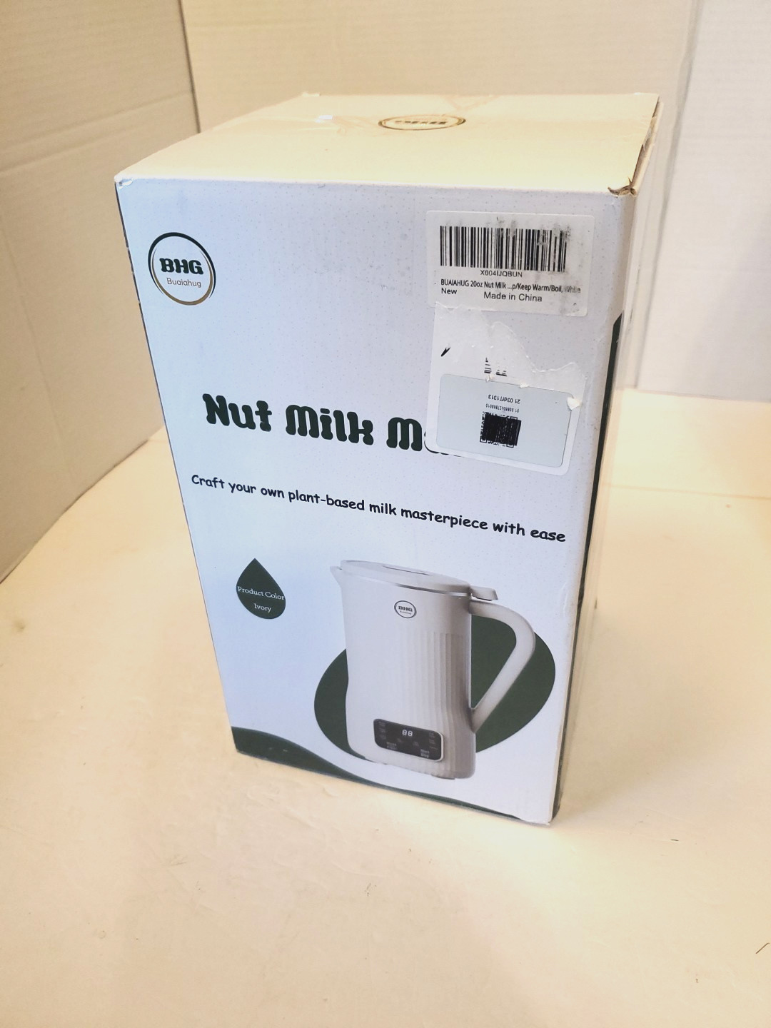Nut Milk Maker Machine 20oz – Upgraded 10-Blade Almond Soy Oat Milk – Open Box