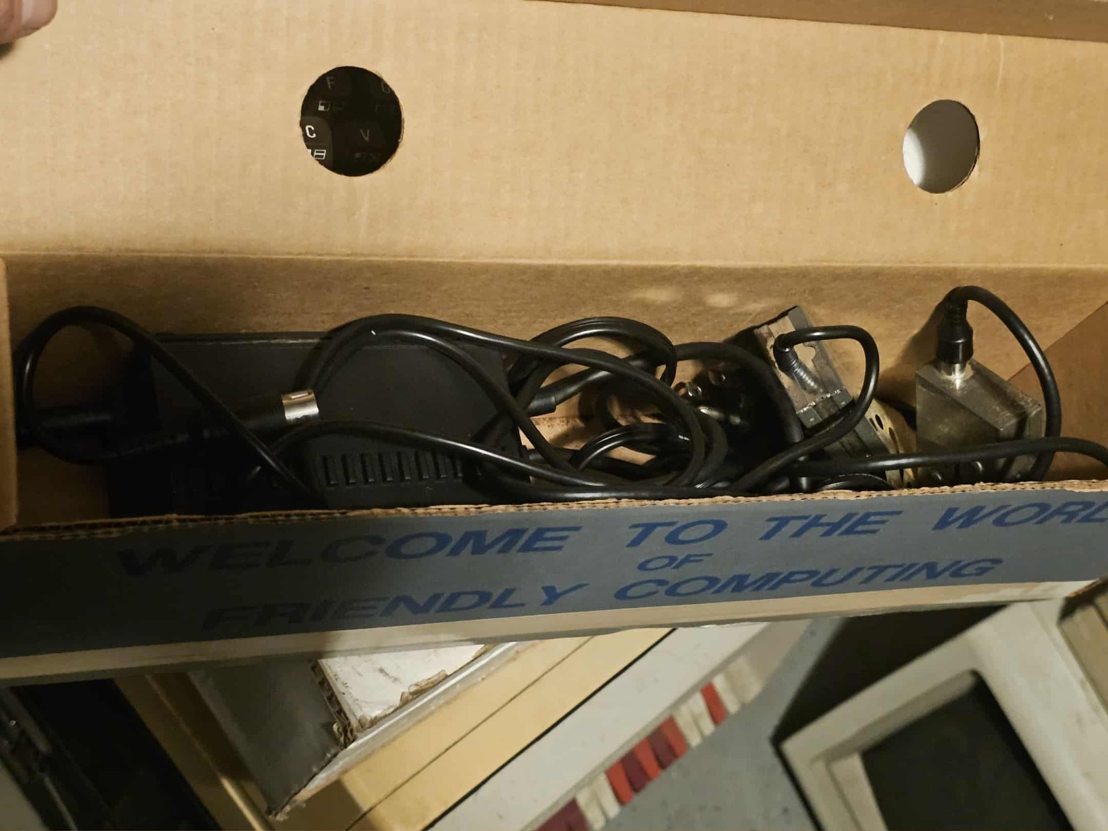 Retro 2x Lot Commodore VIC-20 Computer With Original Box Power Supply & Cables