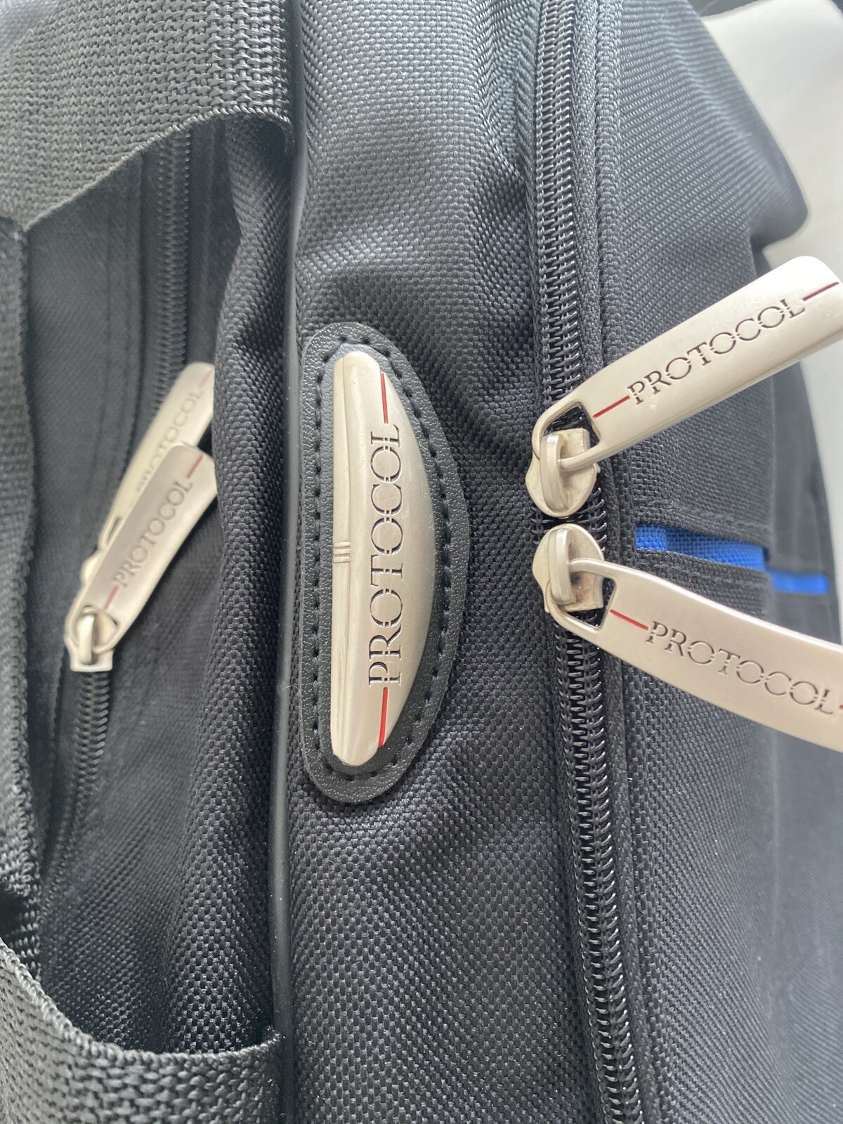 Protocol Computer Bag Two Compartments Black/Blue by JC Penny Company