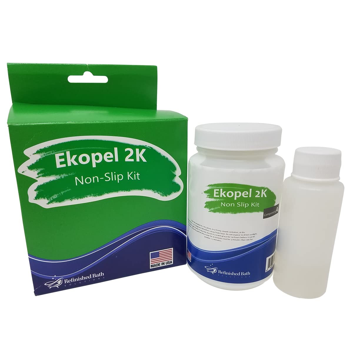 Tub Cast Roll On Bathtub Refinishing Kit by Ekopel – Primer + Top Coat Includ...