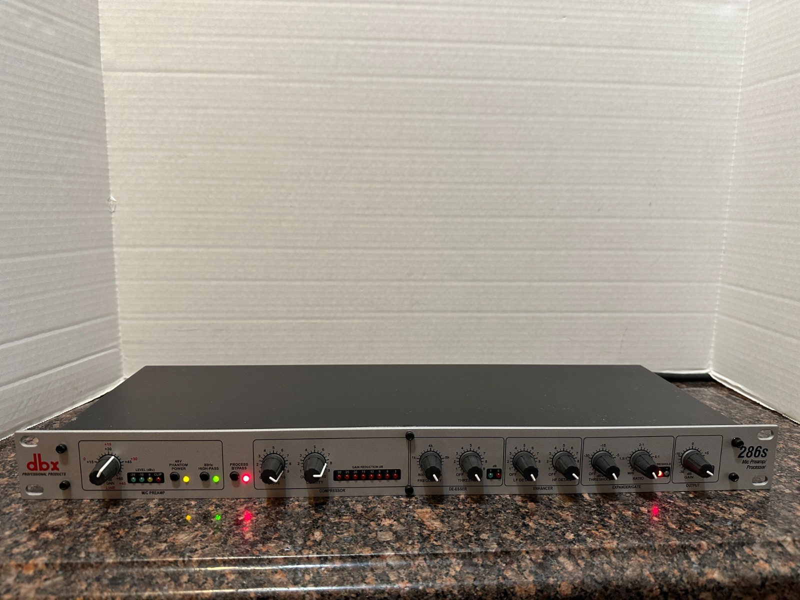 DBX 286s Microphone Pre-Amp Processor Audio Enhancer Channel Strip
