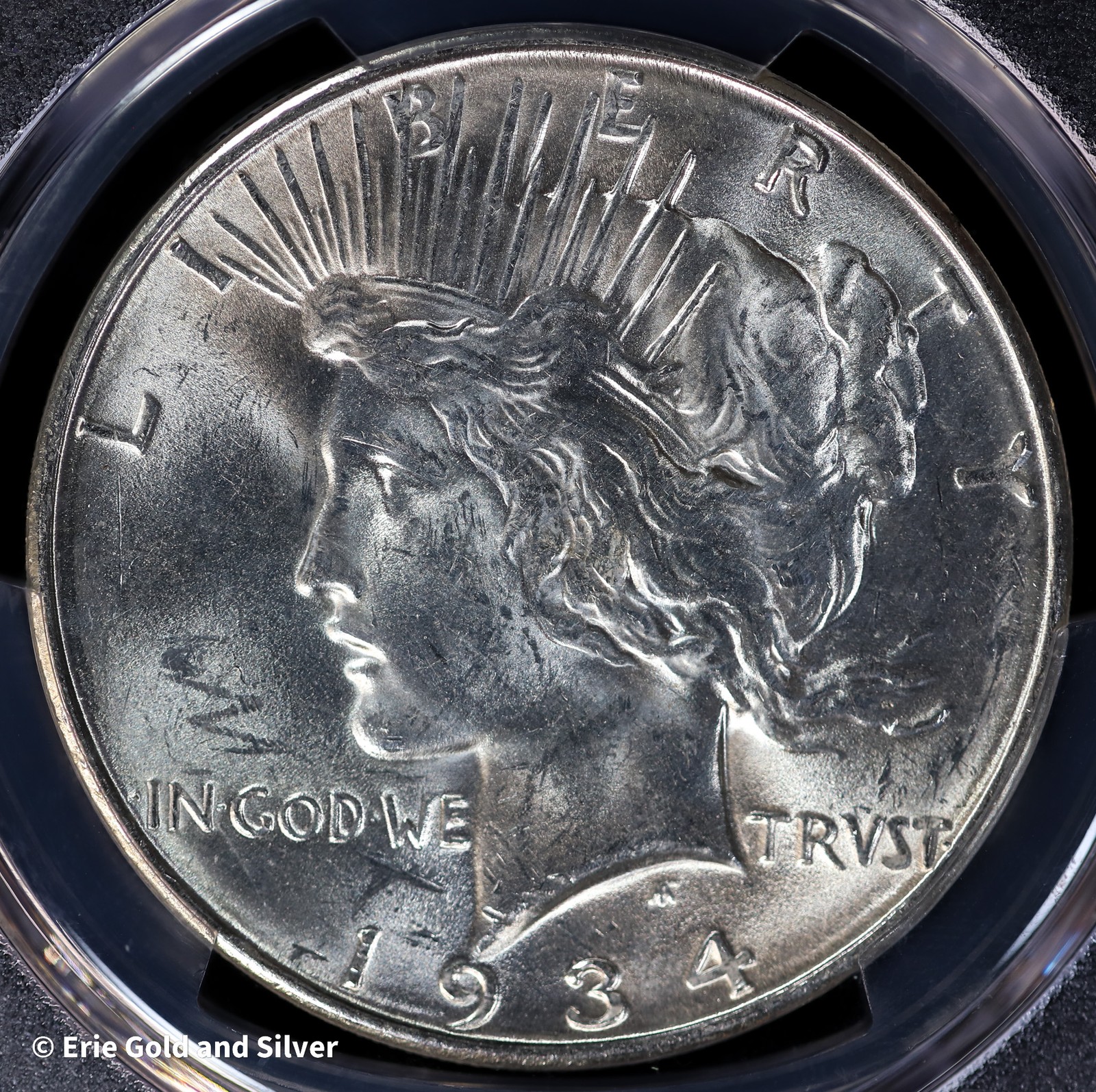 1934-D $1 Peace Silver Dollar PCGS MS 62 | Uncirculated UNC
