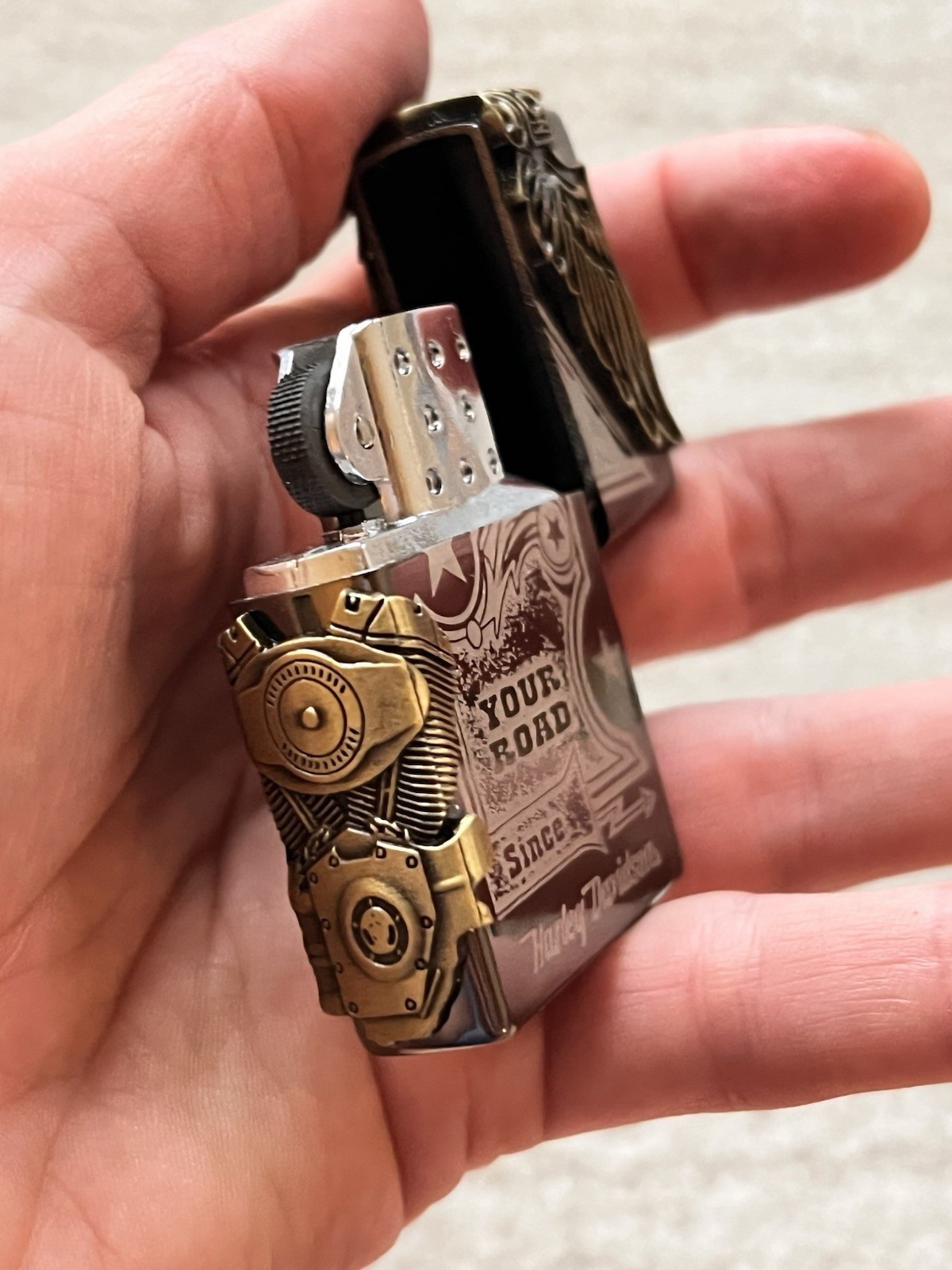 Harley Davidson Brand New Lighter Black Best Gift