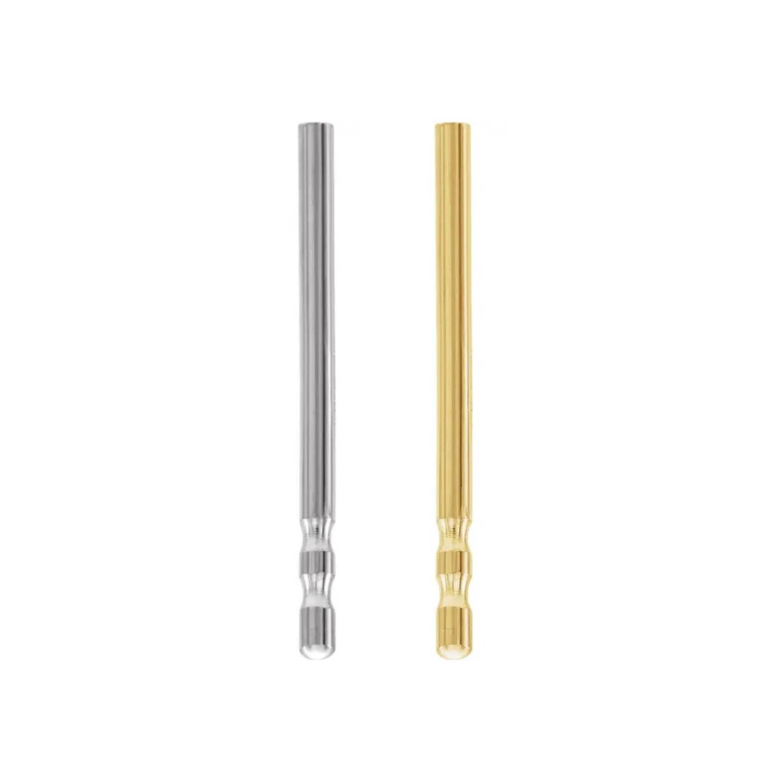 14K  18K Gold Platinum Double Notched Friction Earring Post