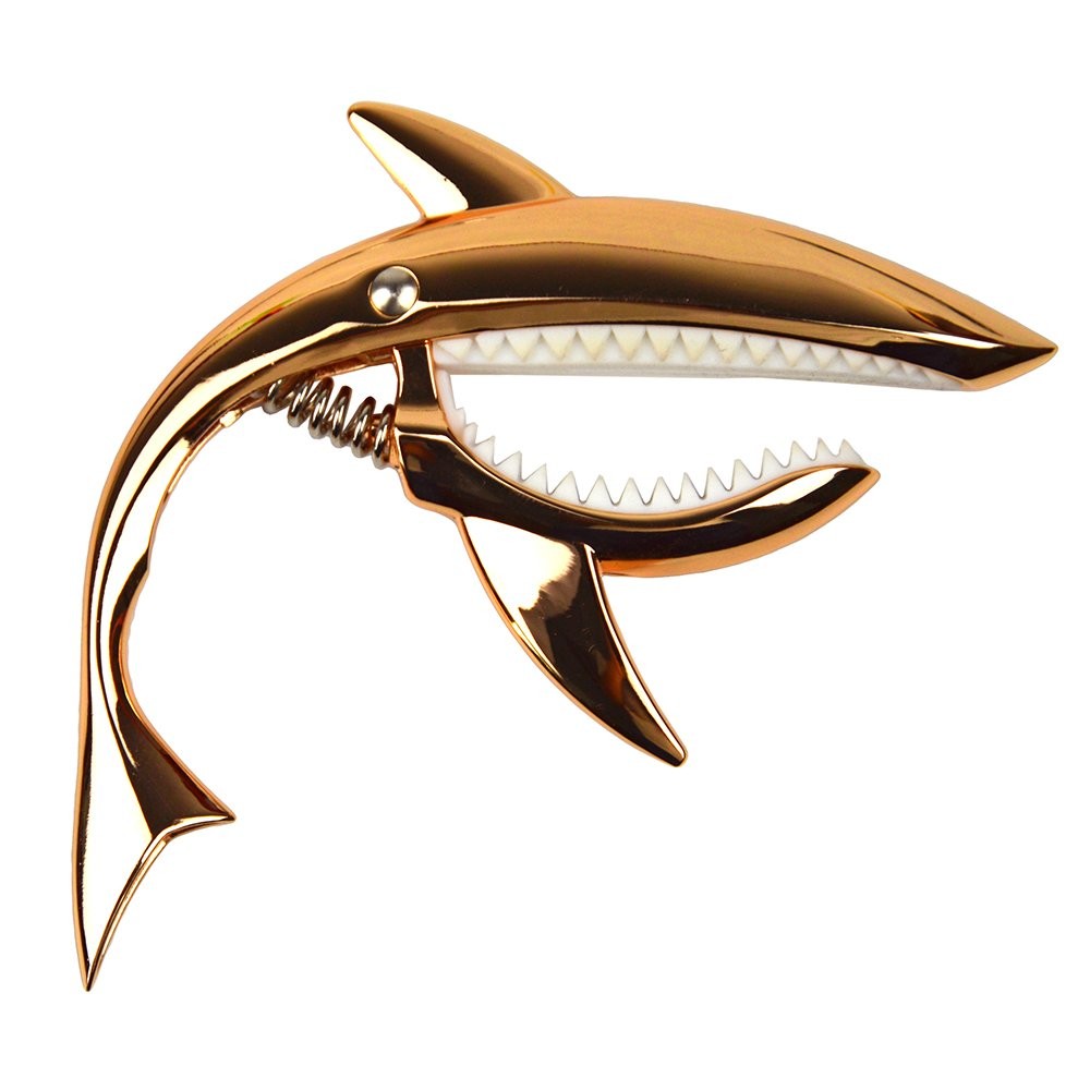 Shark Capo,Zinc Alloy Tone Clip for Acoustic,Folk,Electric Guitar and Ukulele...