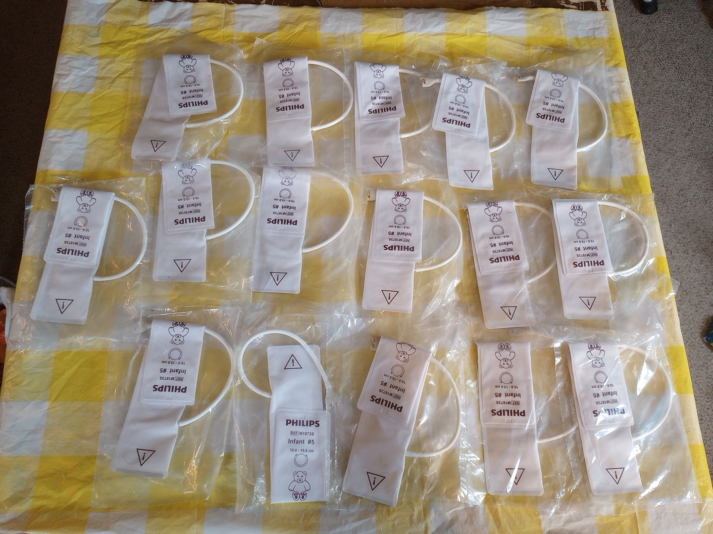 Philips M1873S Infant # 5 Cuff 10.0 - 15.0cm Disposable NIBP Lot Of 16