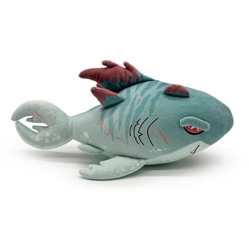 Sea of Thieves Megalodon Plush 14 Inch Green Stuffed Shark Toy Soft Plush Animal
