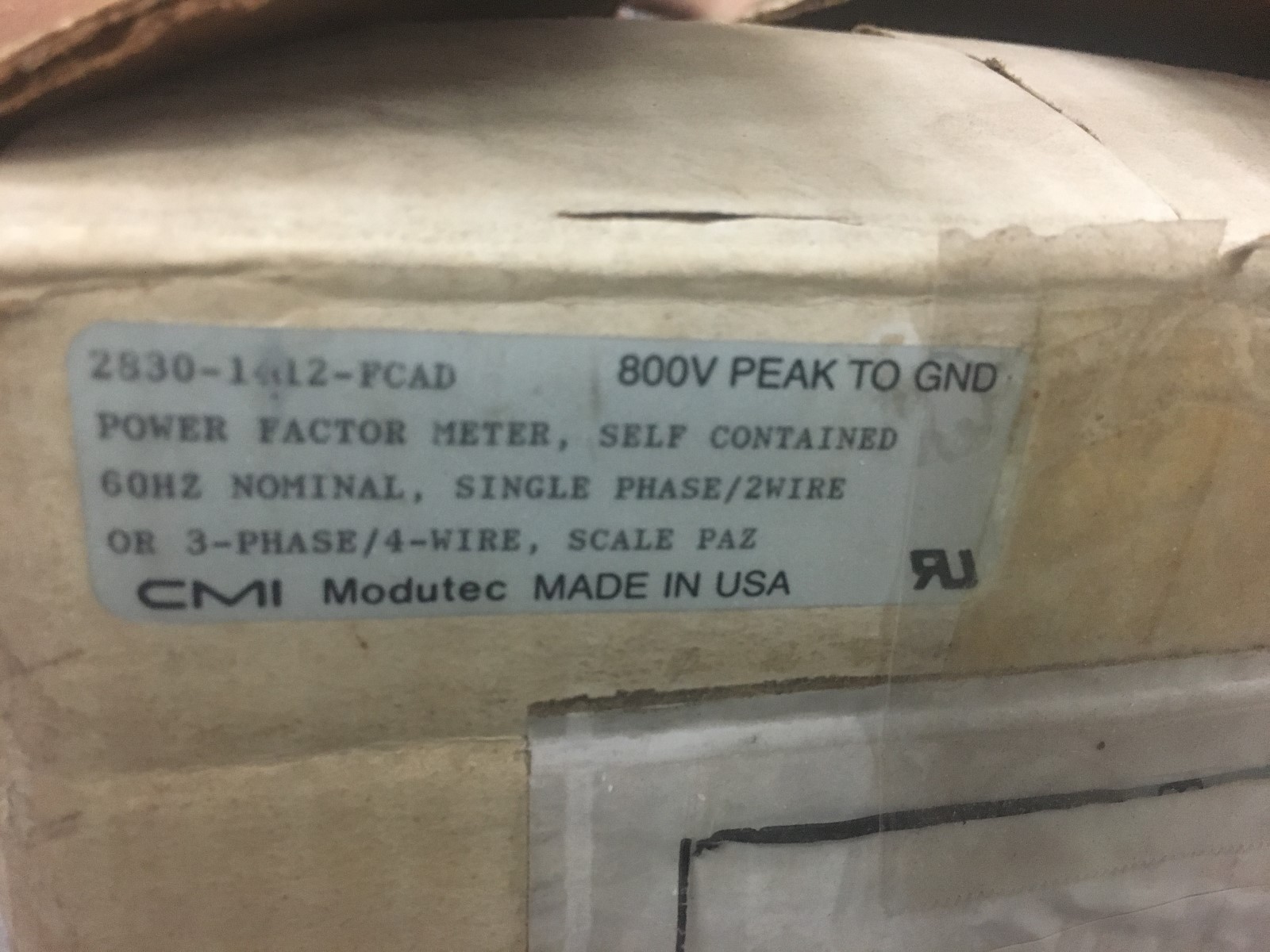 NEW IN BOX SQUARE D POWER METER 2830-1402-FDAD