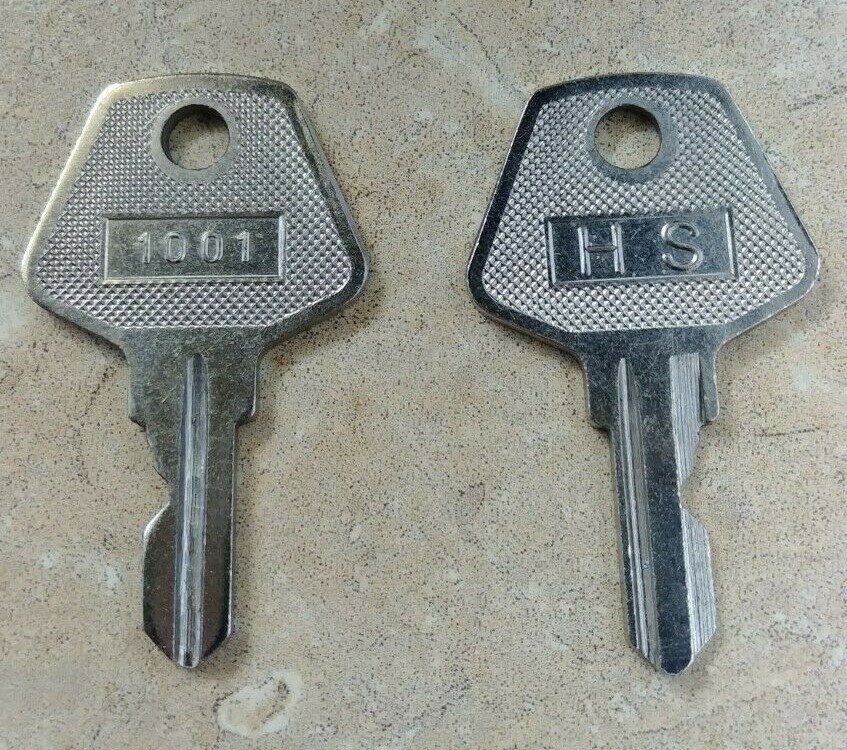 H-S 1001 Register Key Pair Fits CRS Model 18 160018 Cash Drawers HS-502 POS Lock