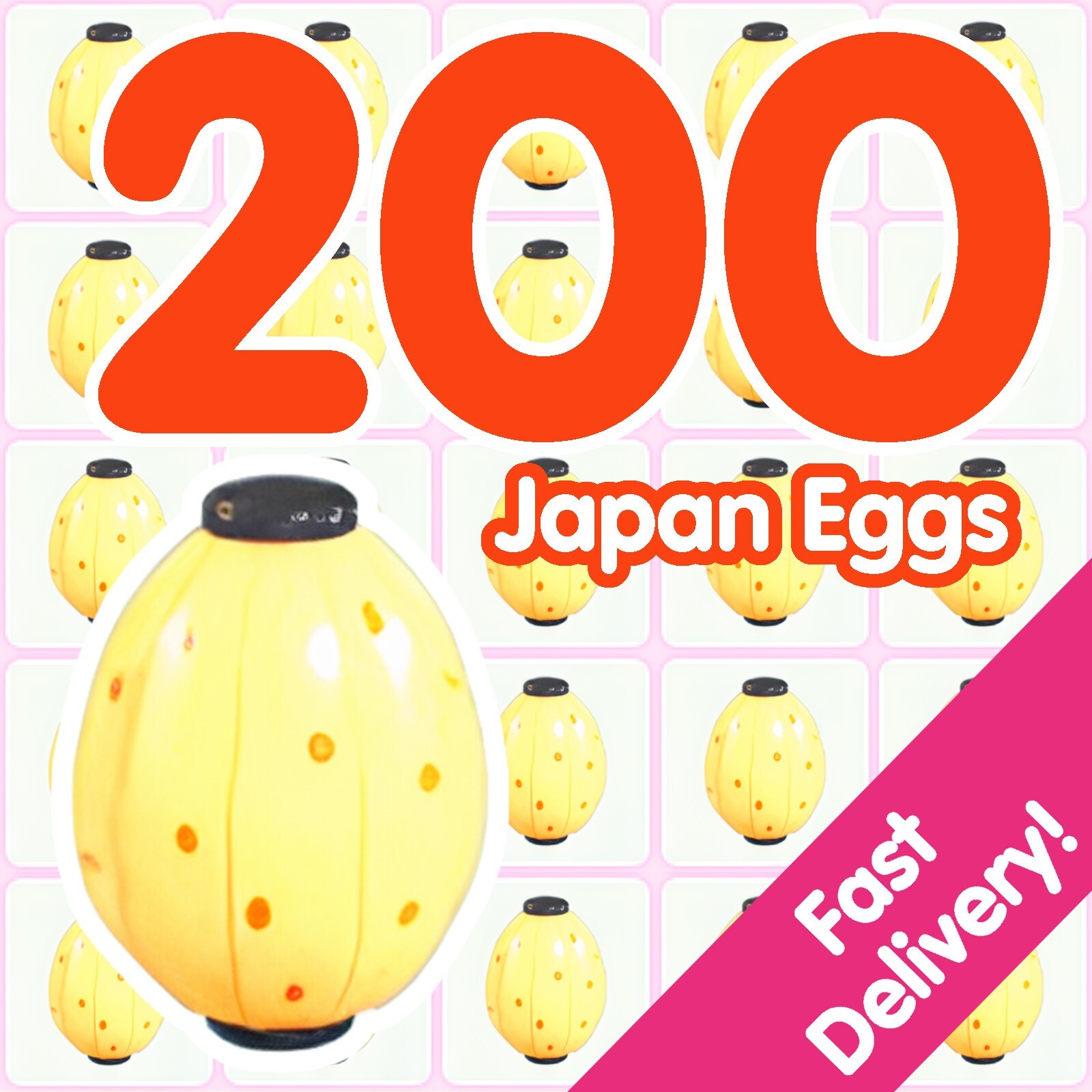 200 Japan Eggs ✨ US Seller ✨ Adopt From Me Today!