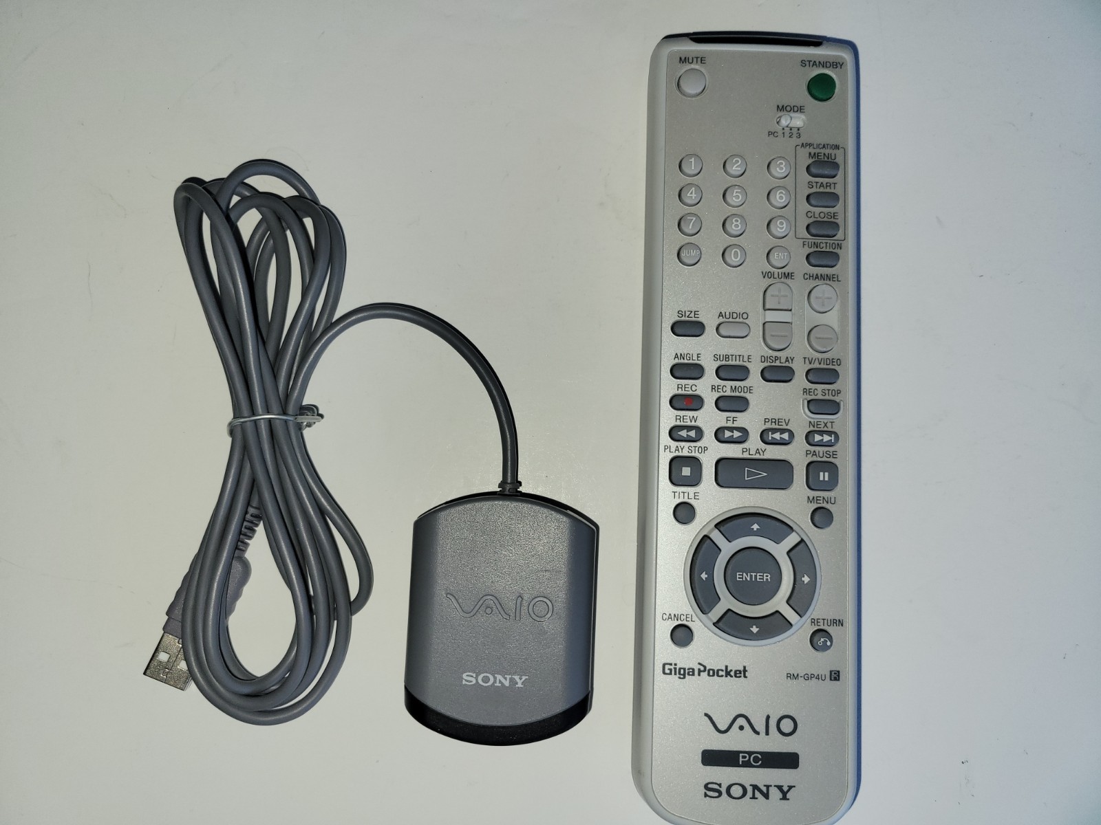 Sony Vaio RM-GP4U Remote PCVA-IR5U Infrared Receiver