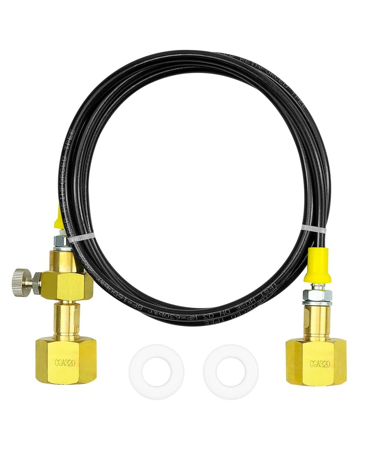 CO2 Tank Filling Station Charging Adapter with 60Inch Hose Fit for Filling So...