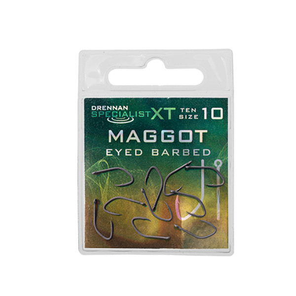 Drennan Specialist XT Maggot Strong High Carbon Steel Specialist Fishing Hooks