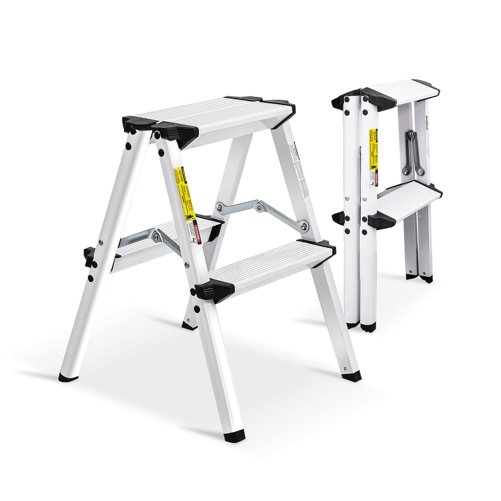 Vilobos 2-Step Aluminum Stool, Folding, Lightweight, Sturdy, 220 lbs Capacity...