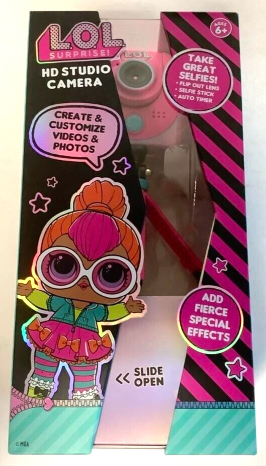 NEW MGA Entertainment 577256 LOL Surprise Pink 2.4" Display HD Studio Camera