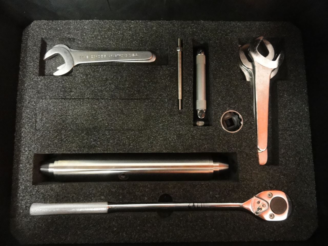 MTI Tool Kit With Center Precision Level, Wrenches, Ratchet, Magnetic Base, Brow