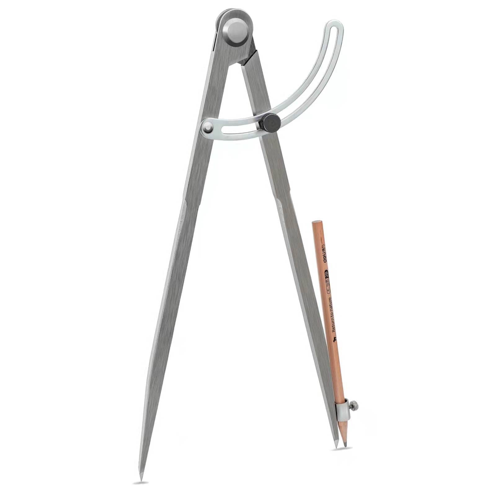 Compass for Woodworking, 8 inch Precision Woodworking 8inch, Silver