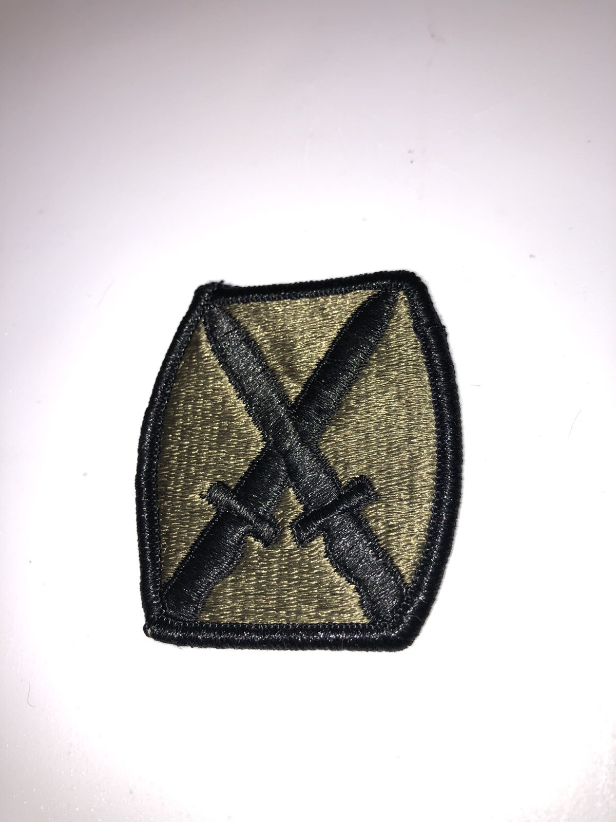 10th Mountain Division Subdued U.S. Army Shoulder Patch Insignia