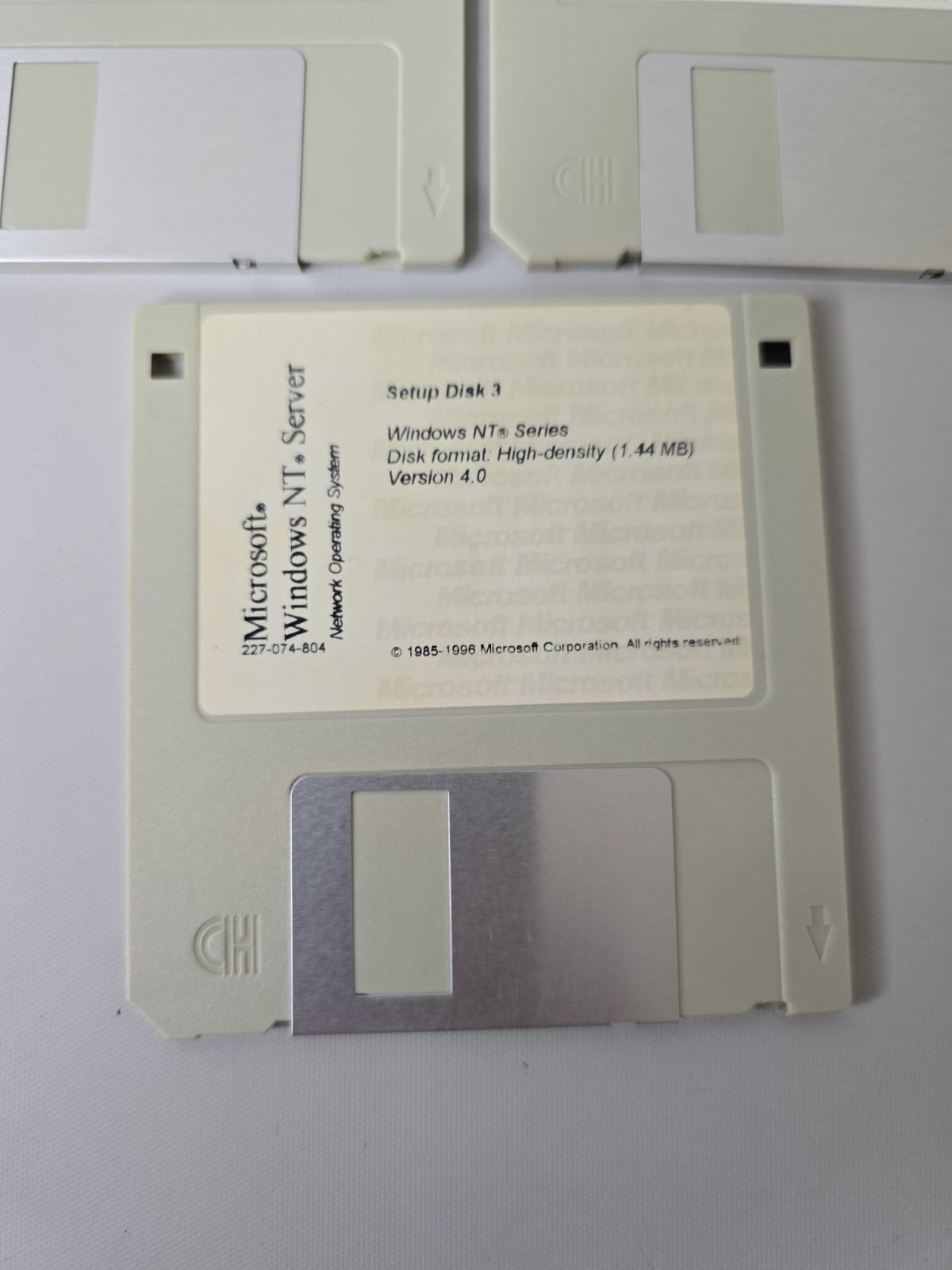 Microsoft Windows NT Server Version 4.0 1.44mm Floppy Disks 1-3