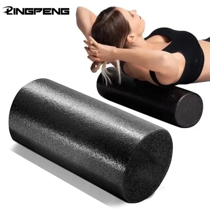 EPE USA High Density 18" Black Foam Roller Exercise, Yoga, Muscle Back Pain