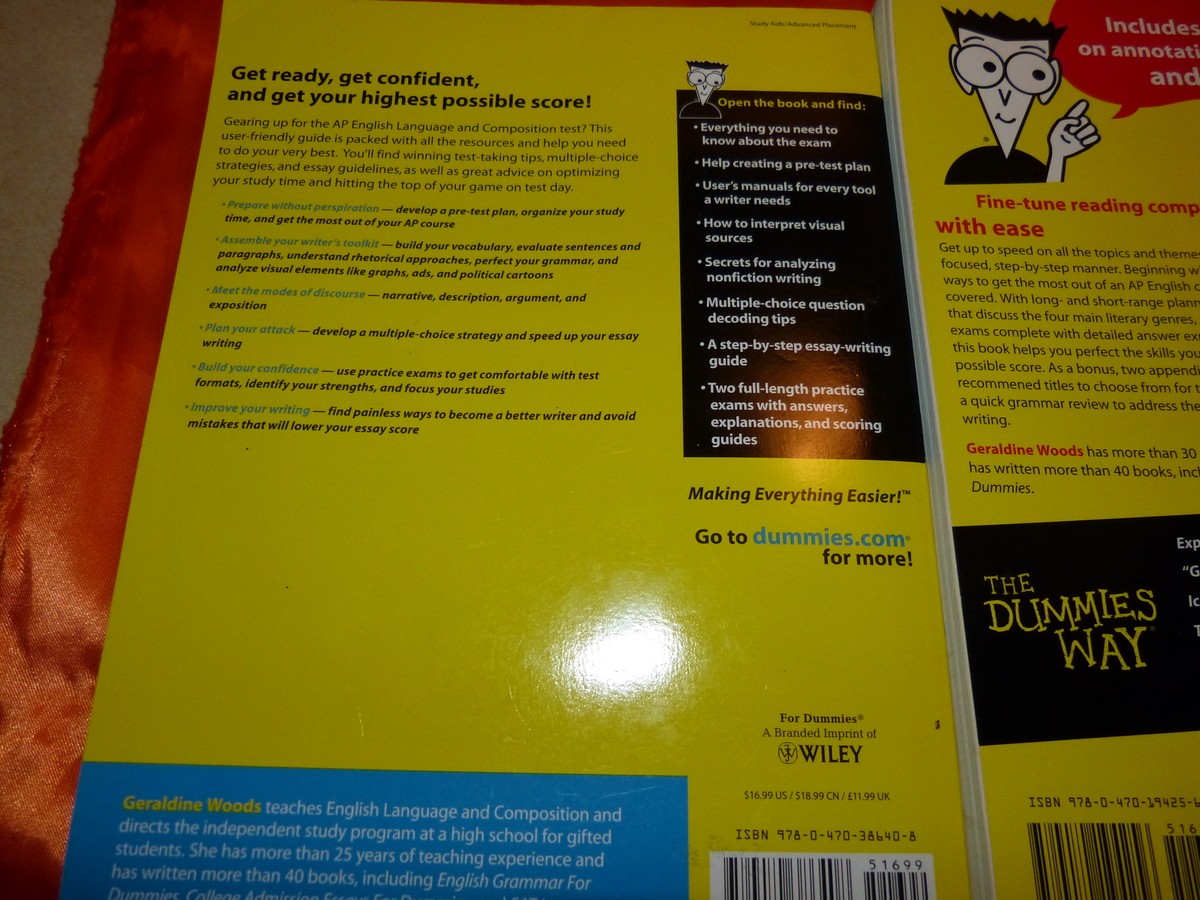 3 PACK ENGLISH GRAMMAR BOOKS SALE For Dummies Literature Language Book FreshSpun