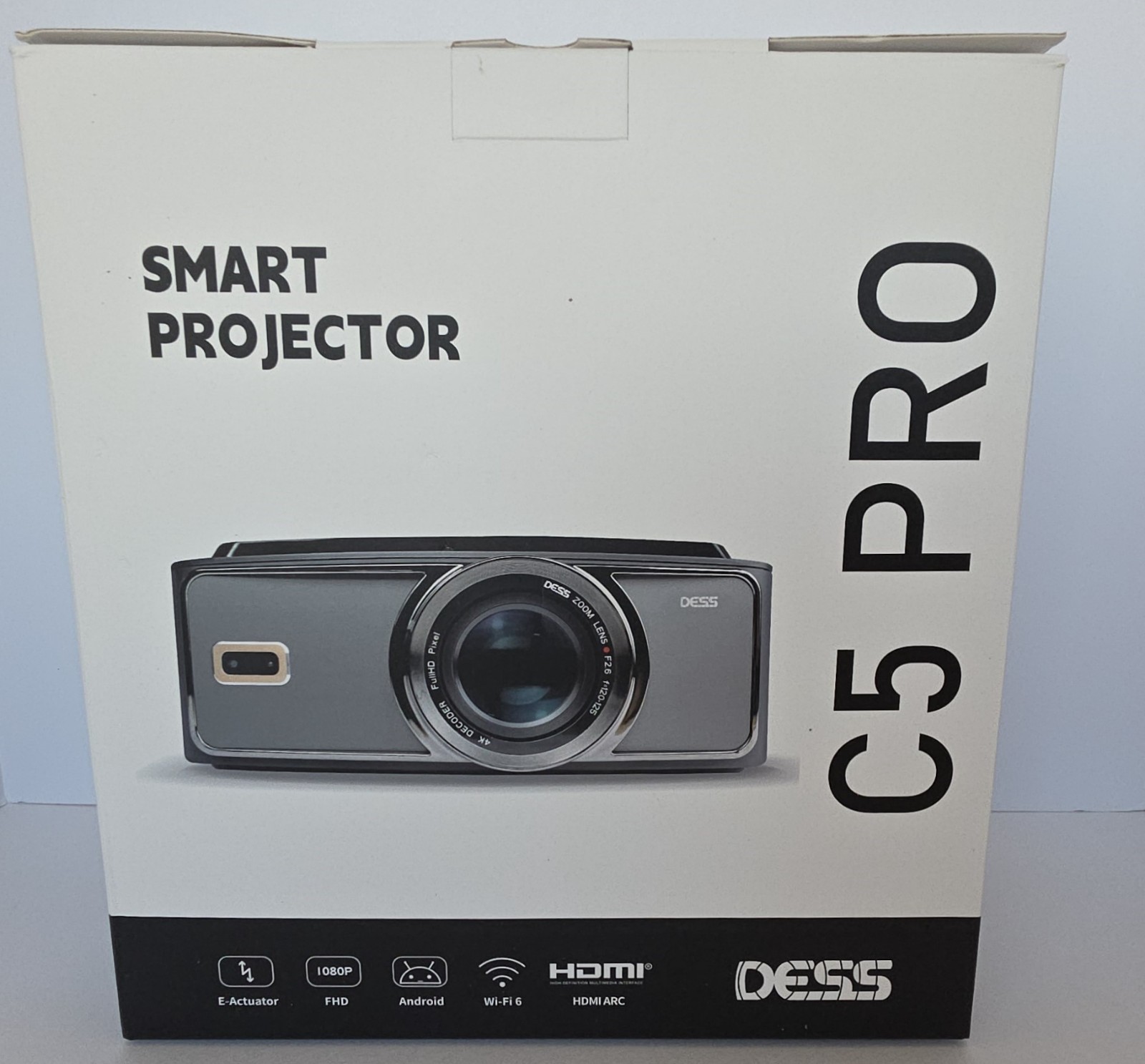 DESS C5 Pro Smart Projector 1080P FHD WiFi 6