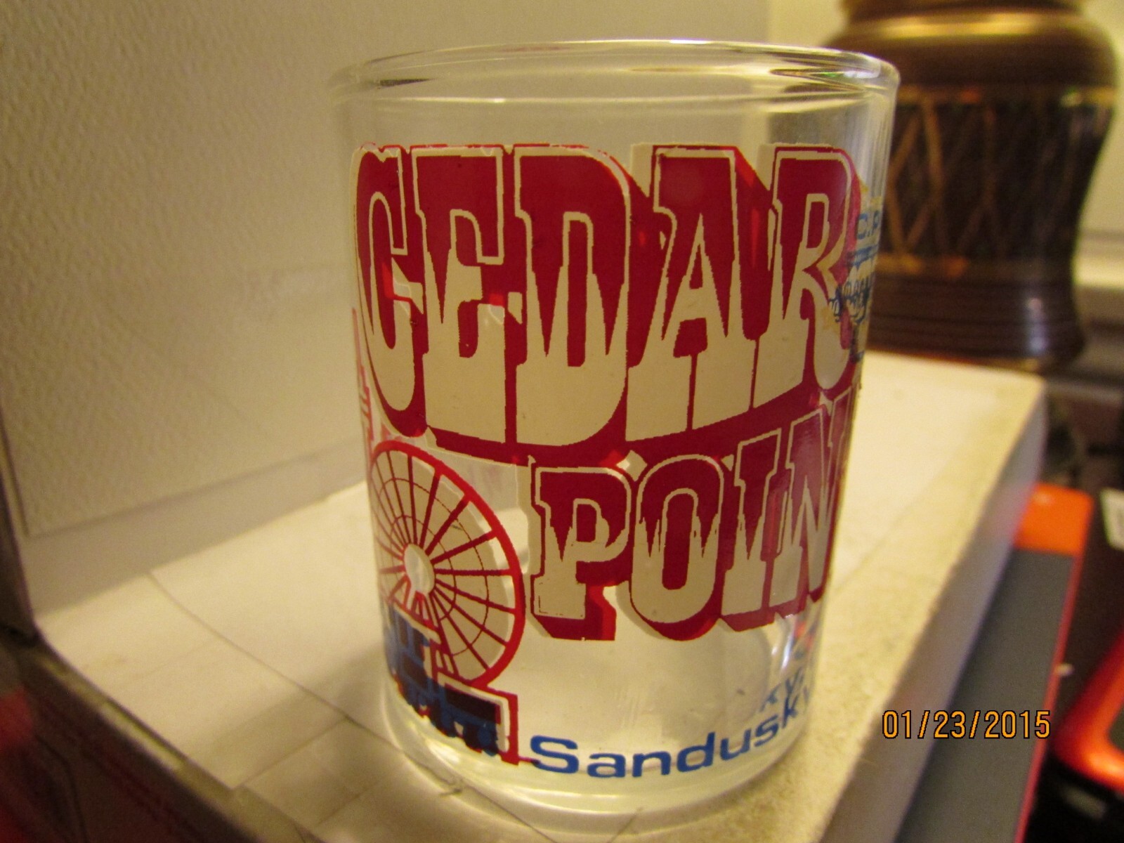 VINTAGE-Cedar Point Amusement Park, Sandusky, Ohio- 2oz Shotglass - mint