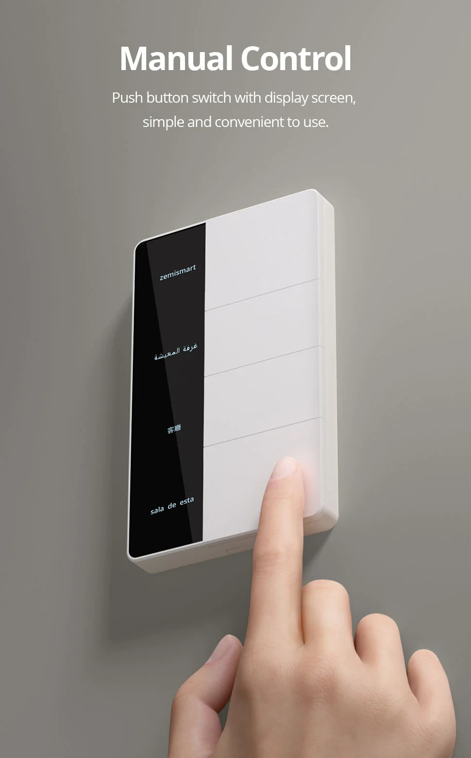ZigBee Custom Display Name Smart Push Light Switch/AU SAA RCM/Apple Alexa Google