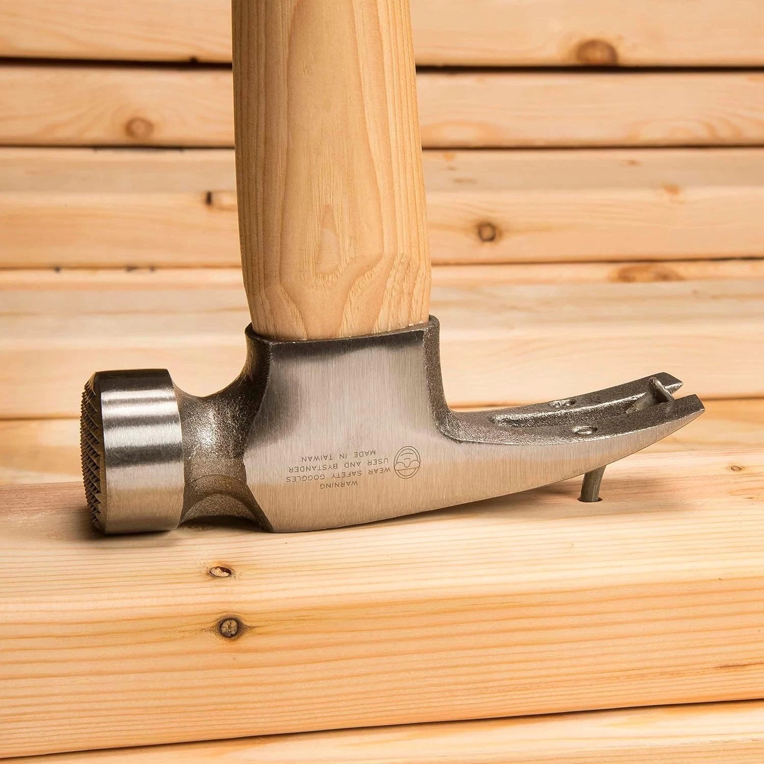 Milled Face Rip Claw Hammer - 25 oz Hickory Handle