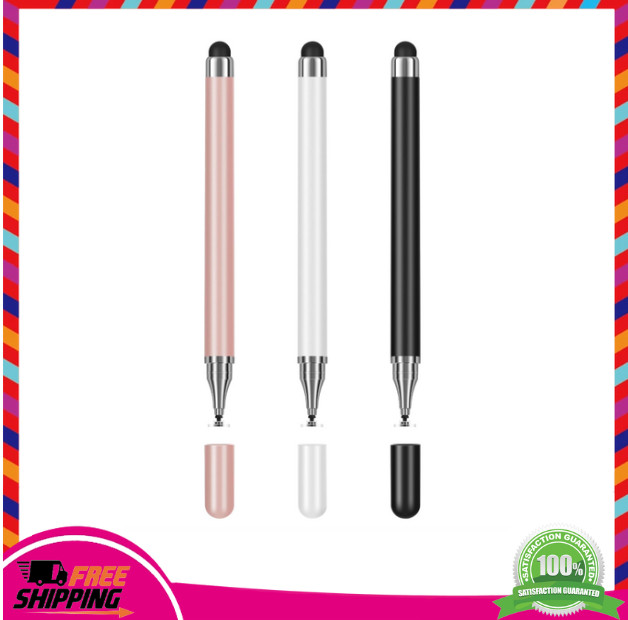 3-Pack Universal Stylus Pen with Disc Tip for iOS Android Tablet & Phone