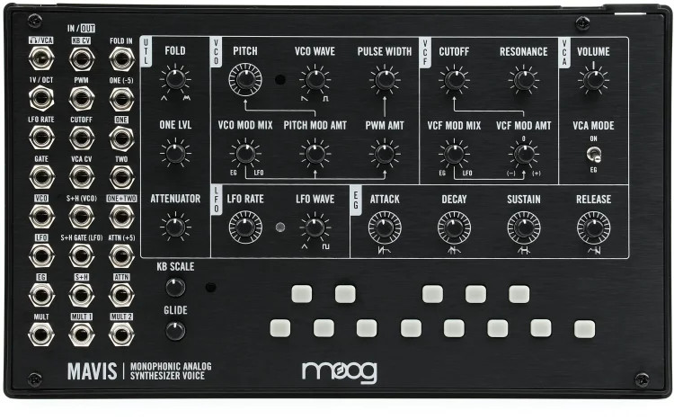 Moog Mavis Semi-modular Analog Synthesizer Kit and Eurorack Module - 44HP
