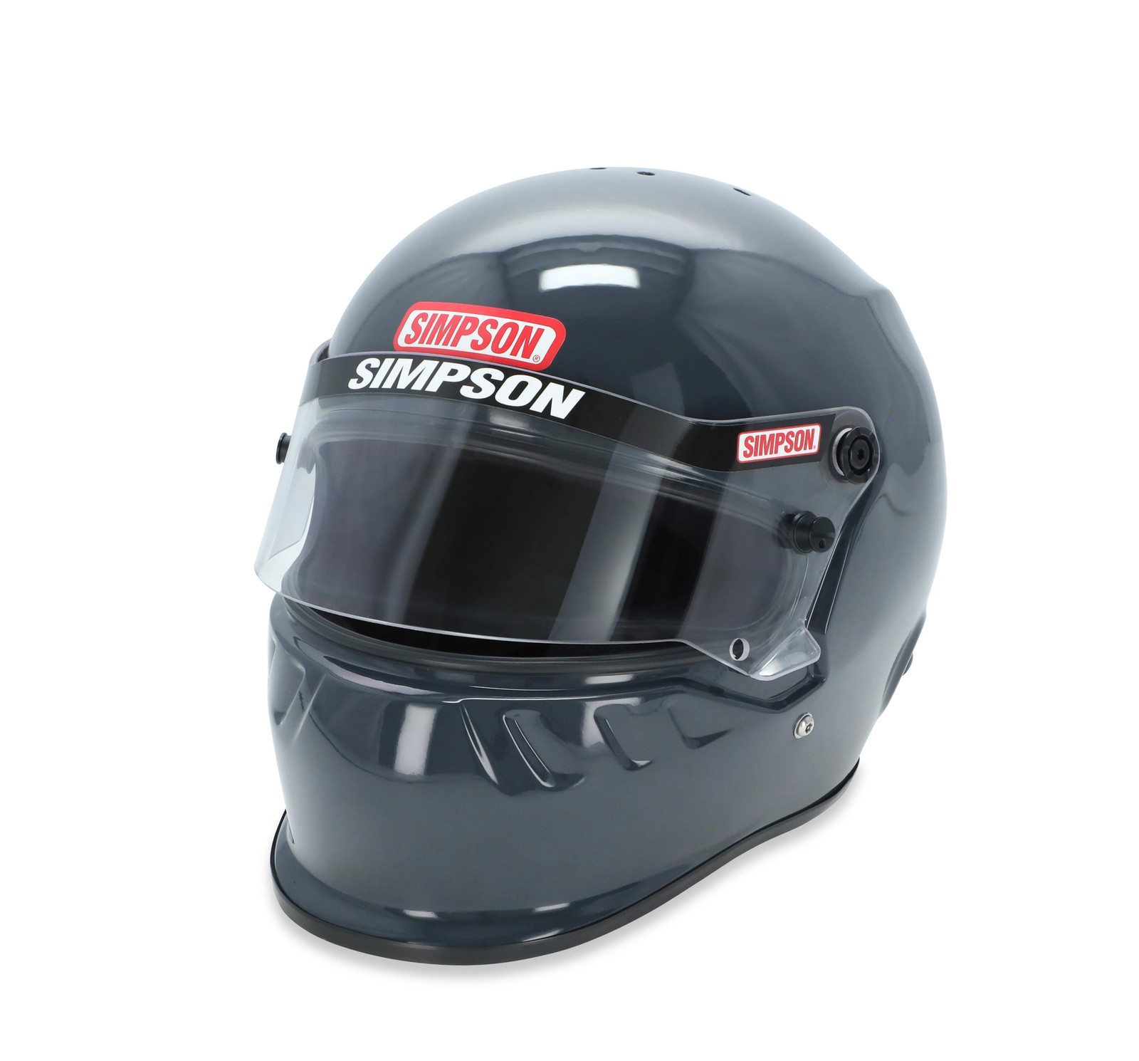 Simpson Racing 7950027 SD1 Dirt Track Helmet - Snell SA2020 - Grey - Adult MED