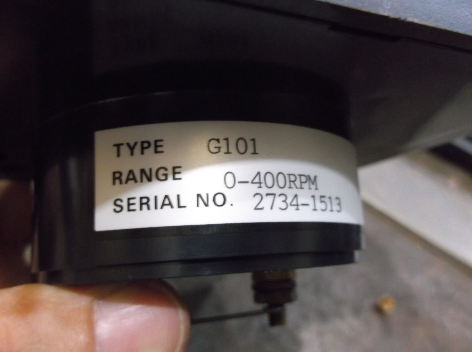 DYNALCO G101 PANEL METER 0-150 RPM (WL53-2)