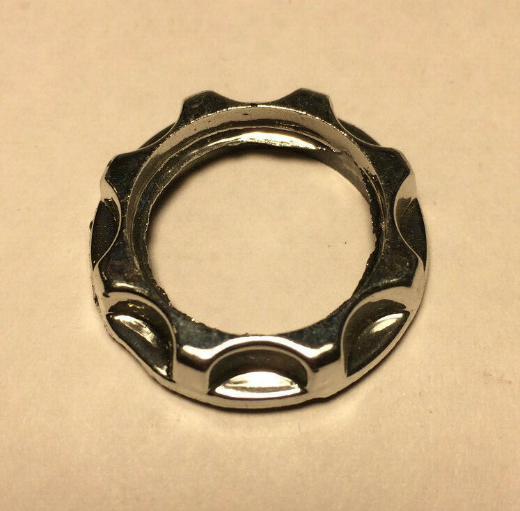 New Chrome Finish Ring For Threaded Candelabra Socket 3/4" I.D. #SR293