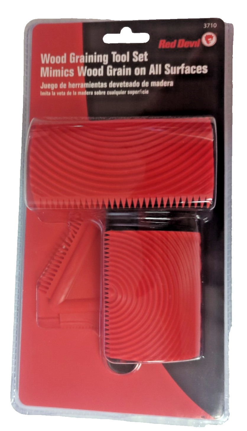 Red Devil 3710 Wood Graining Tools Faux Finishing Painting Kit - NEW-DEAL-SALE!