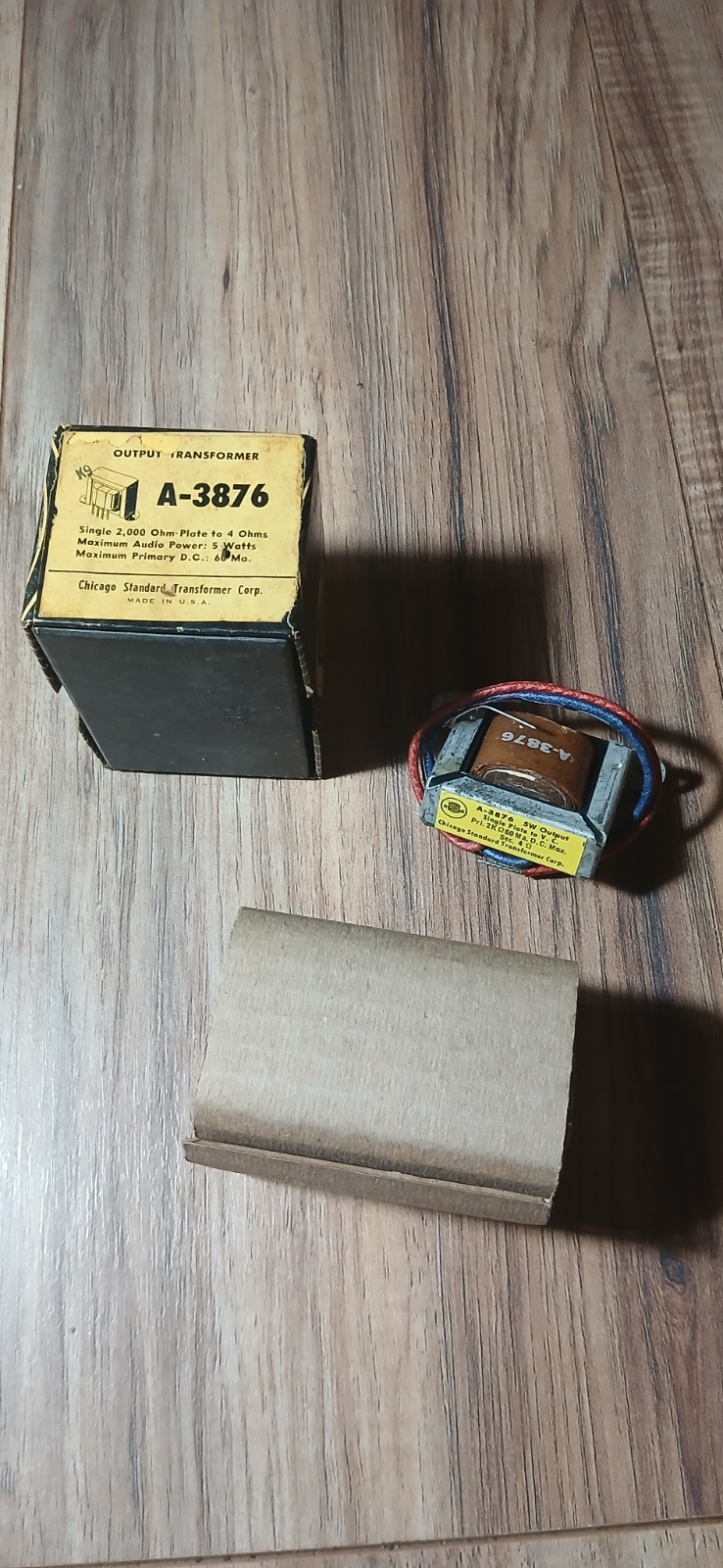 Vintage Chicago Standard A-3876 Output Transformer NOS In Box 5W HDX24