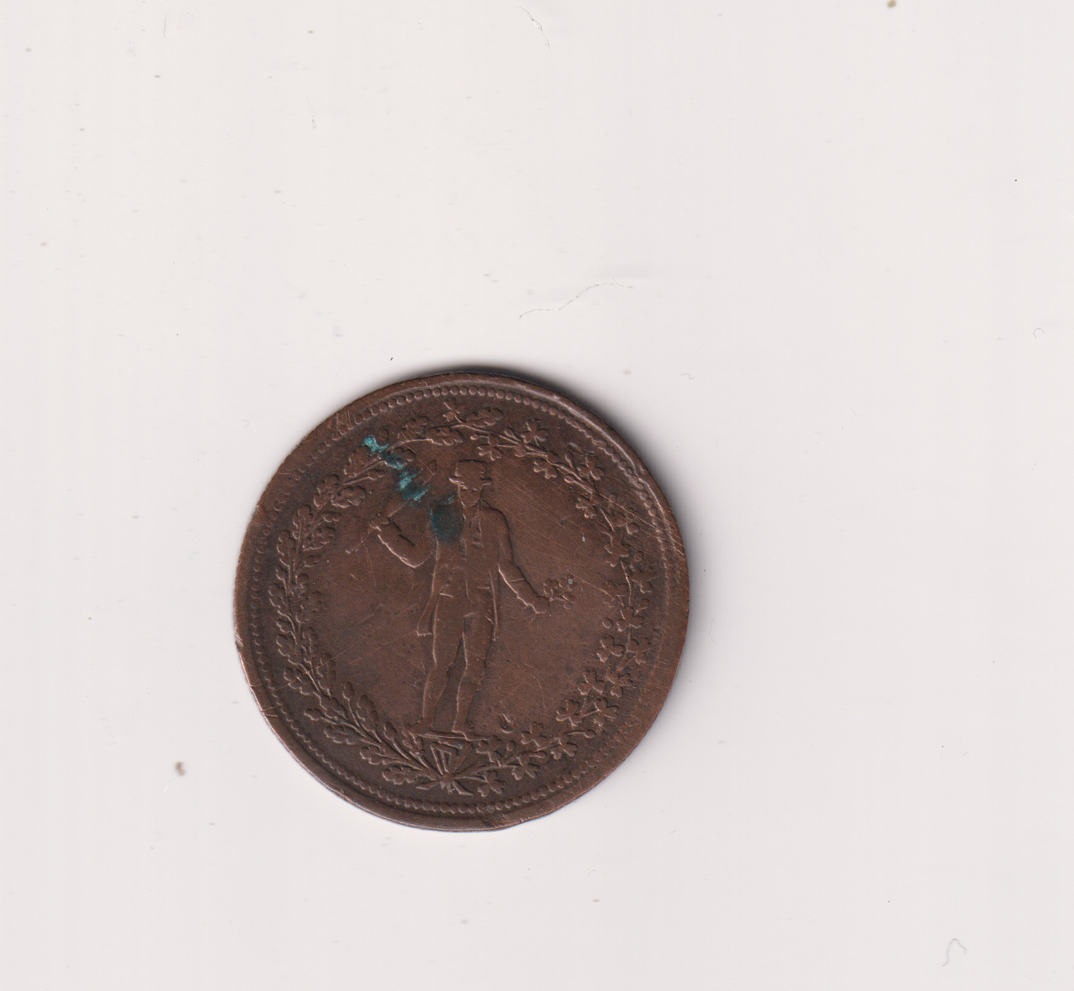LOWER CANADA PURE COPPER PREFERABLE TO PAPER HALF PENNY 1820 TOKEN  KK437