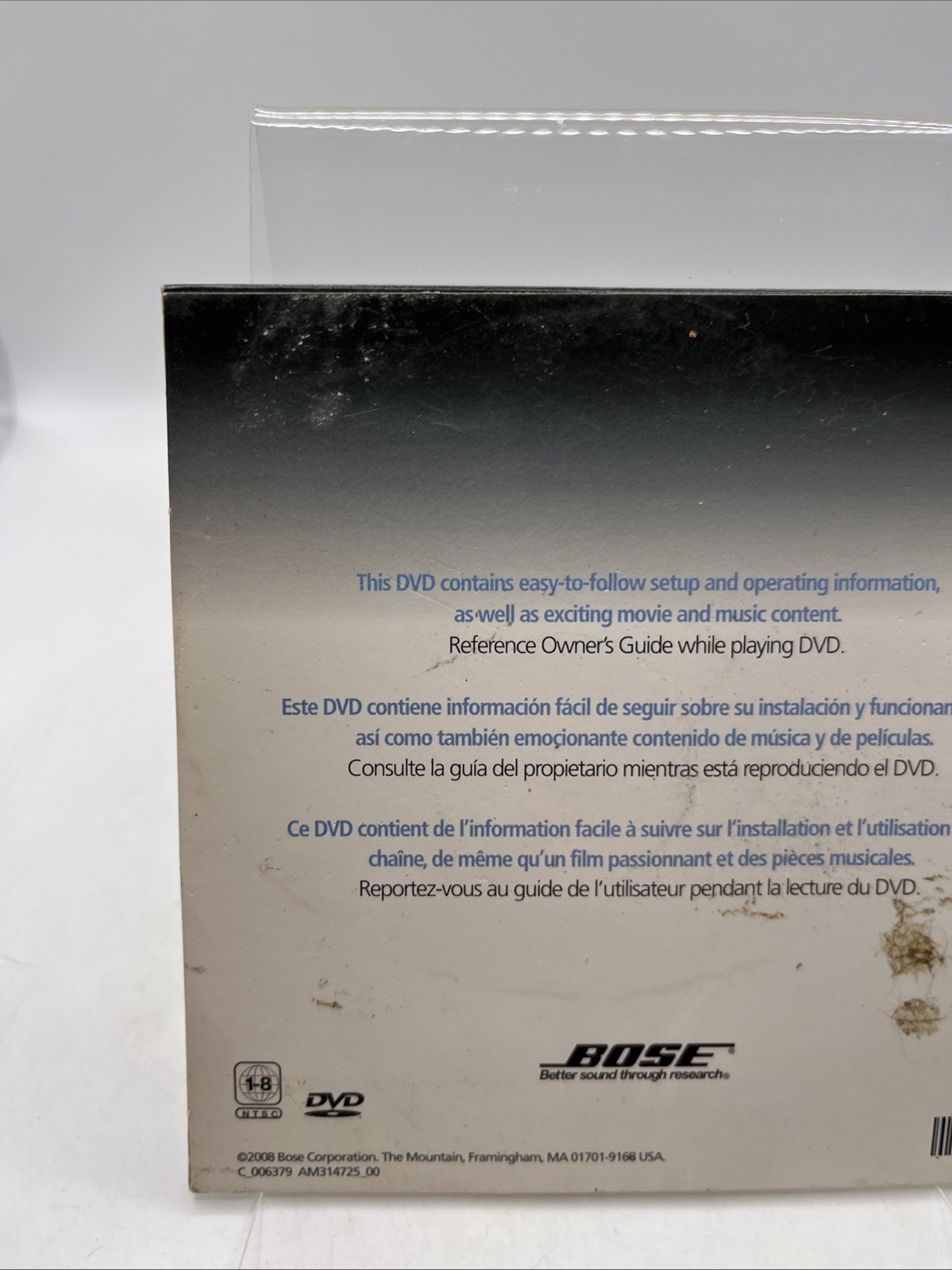 Bose 321 Series III DVD In-Home Setup & Demonstration Disc Only