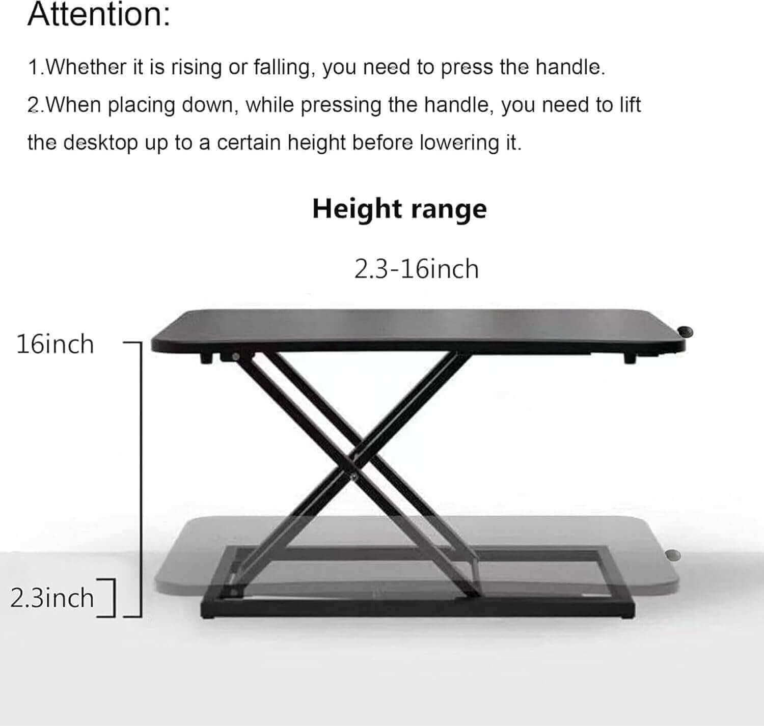 Height Adjustable Standing Desk Converter,Computer Keyboard Stand for Desktop,Ke