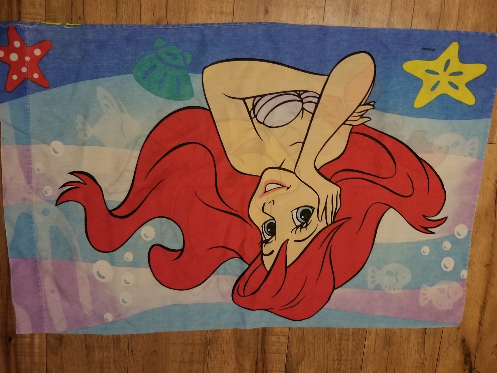 2 Vintage  The Little Mermaid Standard Size Pillow Case  Disney