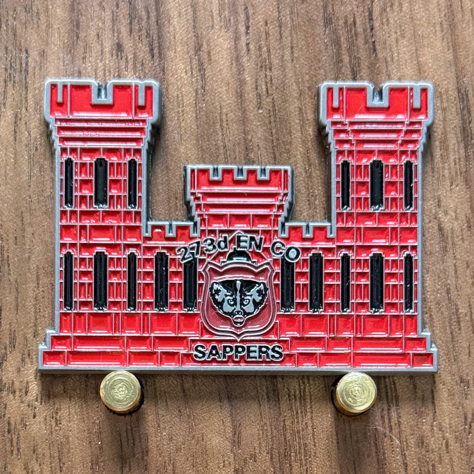 273rd Engineer Company Sappers Castle Challenge Coin  W#2
