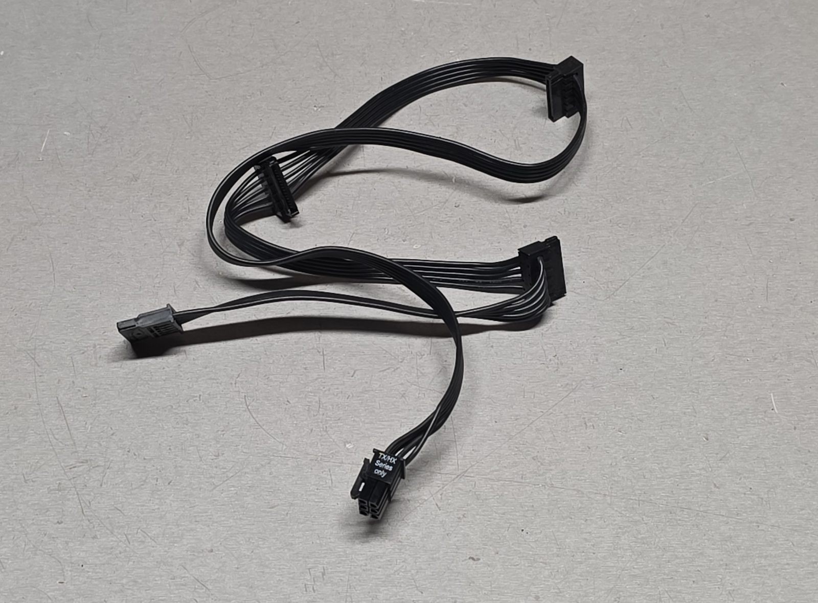 Corsair TX/HX Series Modular Power Supply SATA Cable 4x SATA Black