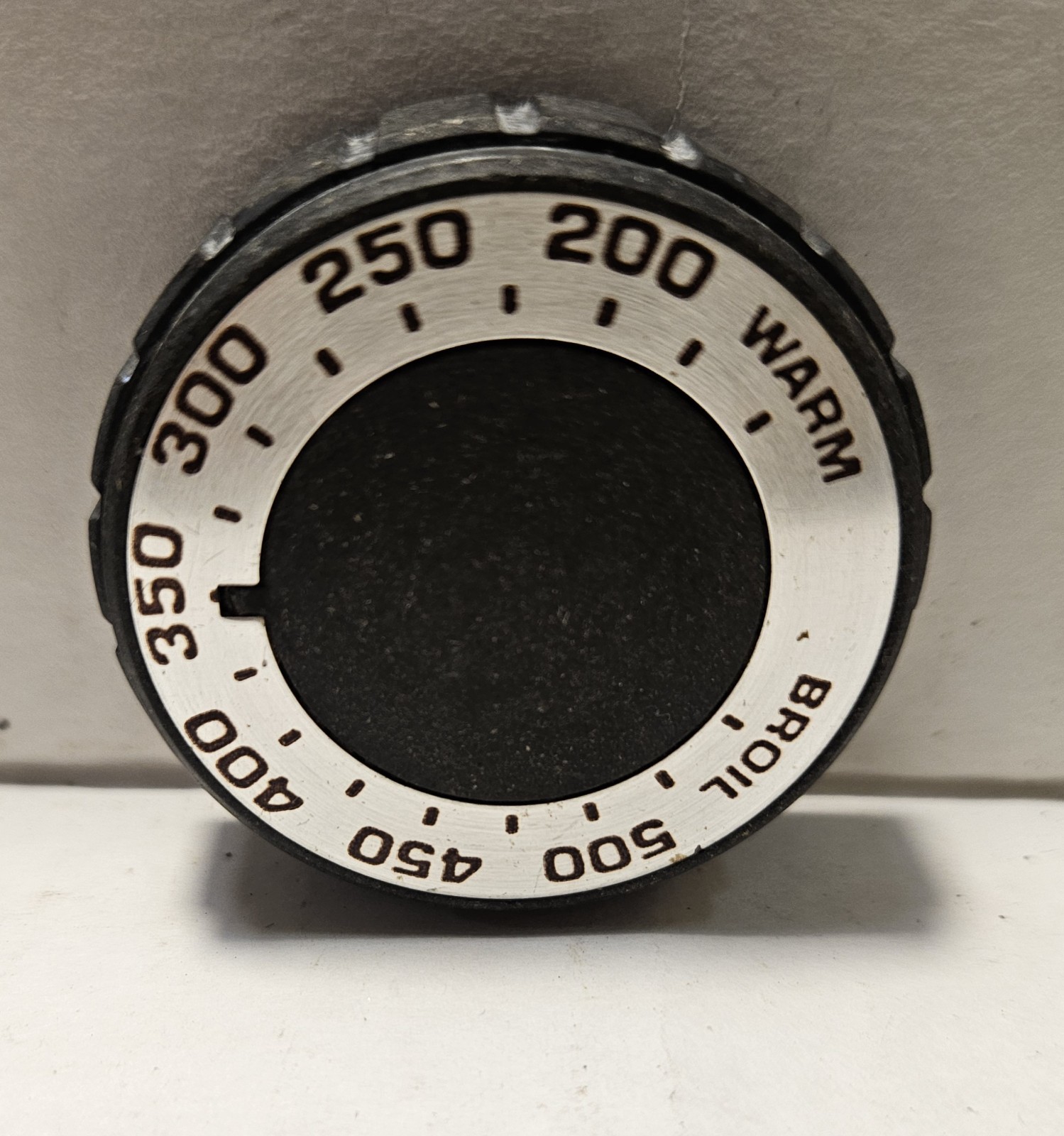 Vintage Hotpoint stove/range black & silver burner switch knob Thermostat