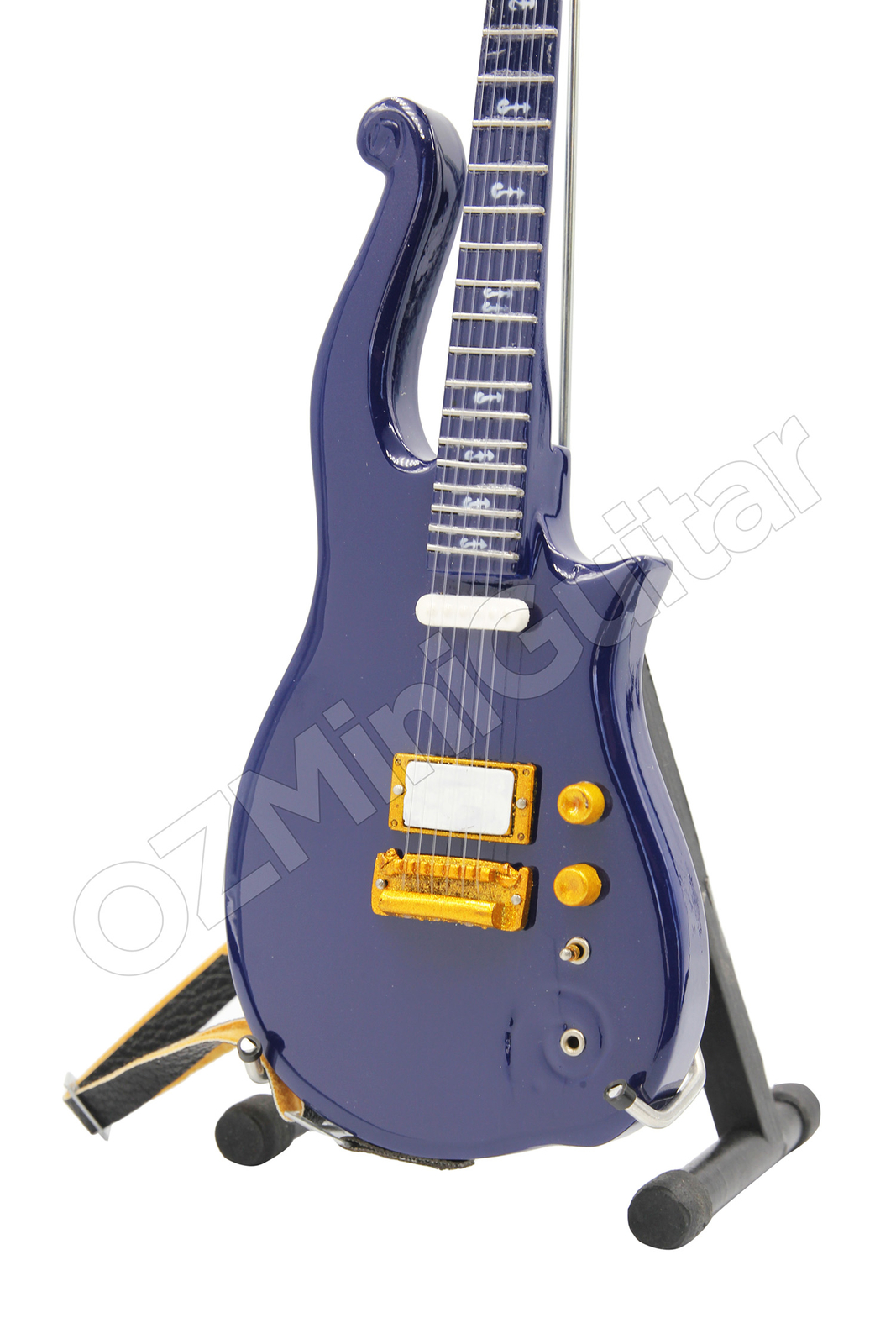 Miniature Guitar PRINCE Cloud Blue & Strap