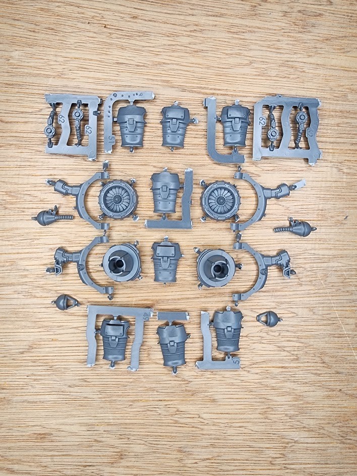 Vultarax stratos-Automata Jet Engines, Turbo Fans 30k Cult Mechanicum Bits