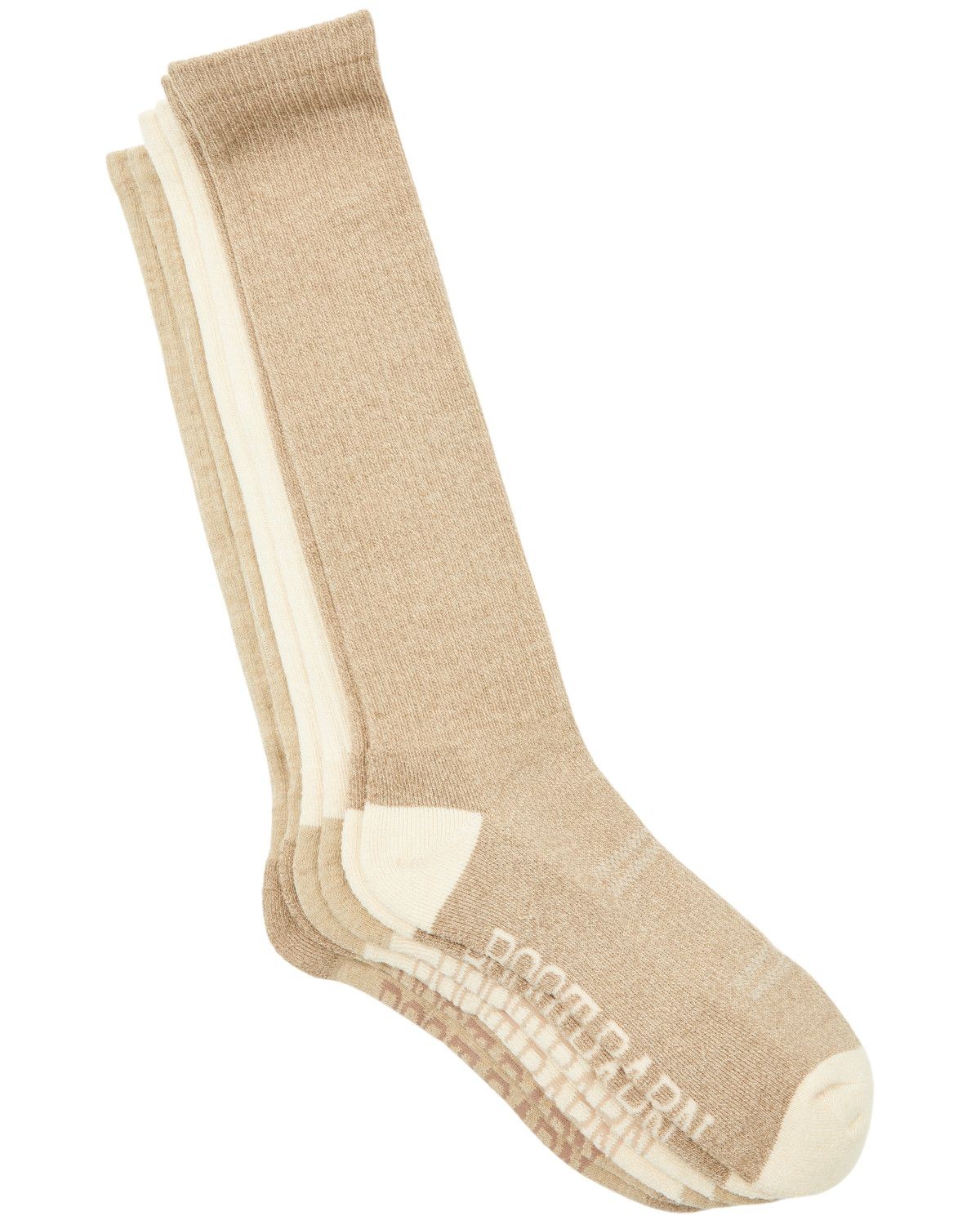 Boot Barn Women's Basic Over The Calf Socks - 3 Pack - BBASP25SK4-TAN