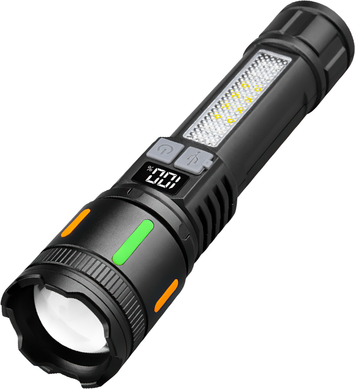 2Pcs 99000000 Lumen Super Bright LED Tactical Flashlight Rechargeable Work Light